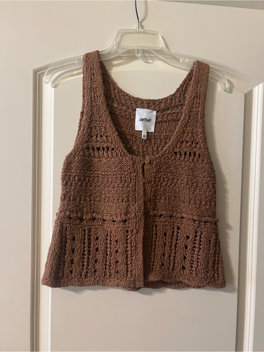 Aerie Crochet Sweater Vest